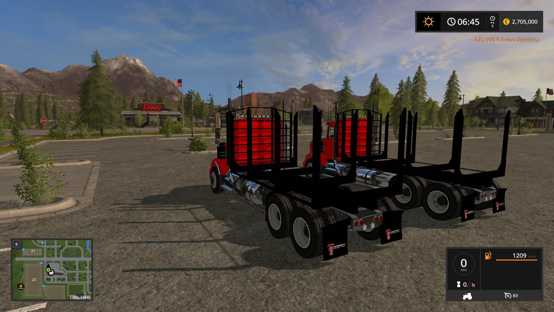 KW T800 LOG TRUCK PACK V1.0 Mod