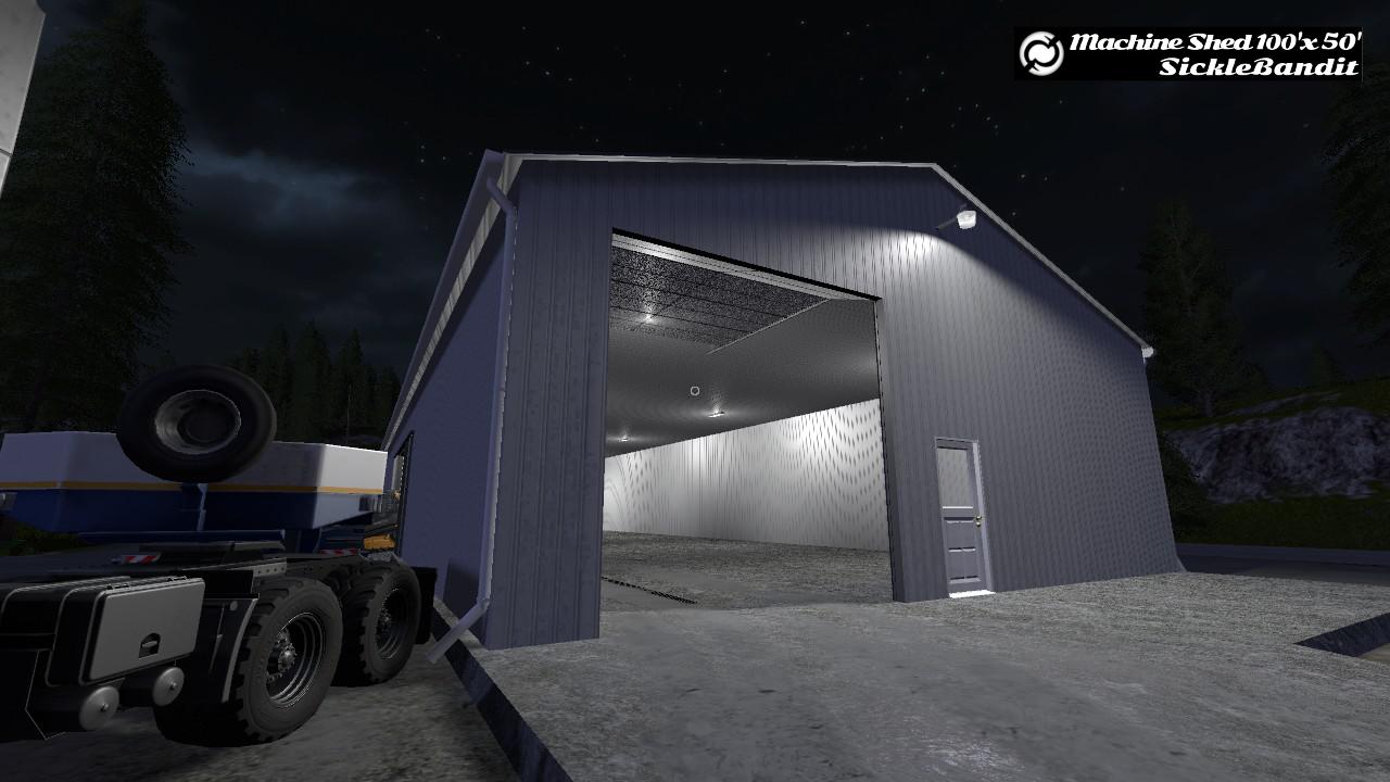 MACHINE SHED – 100X50 (FUNCTIONAL) V1.0 MOD