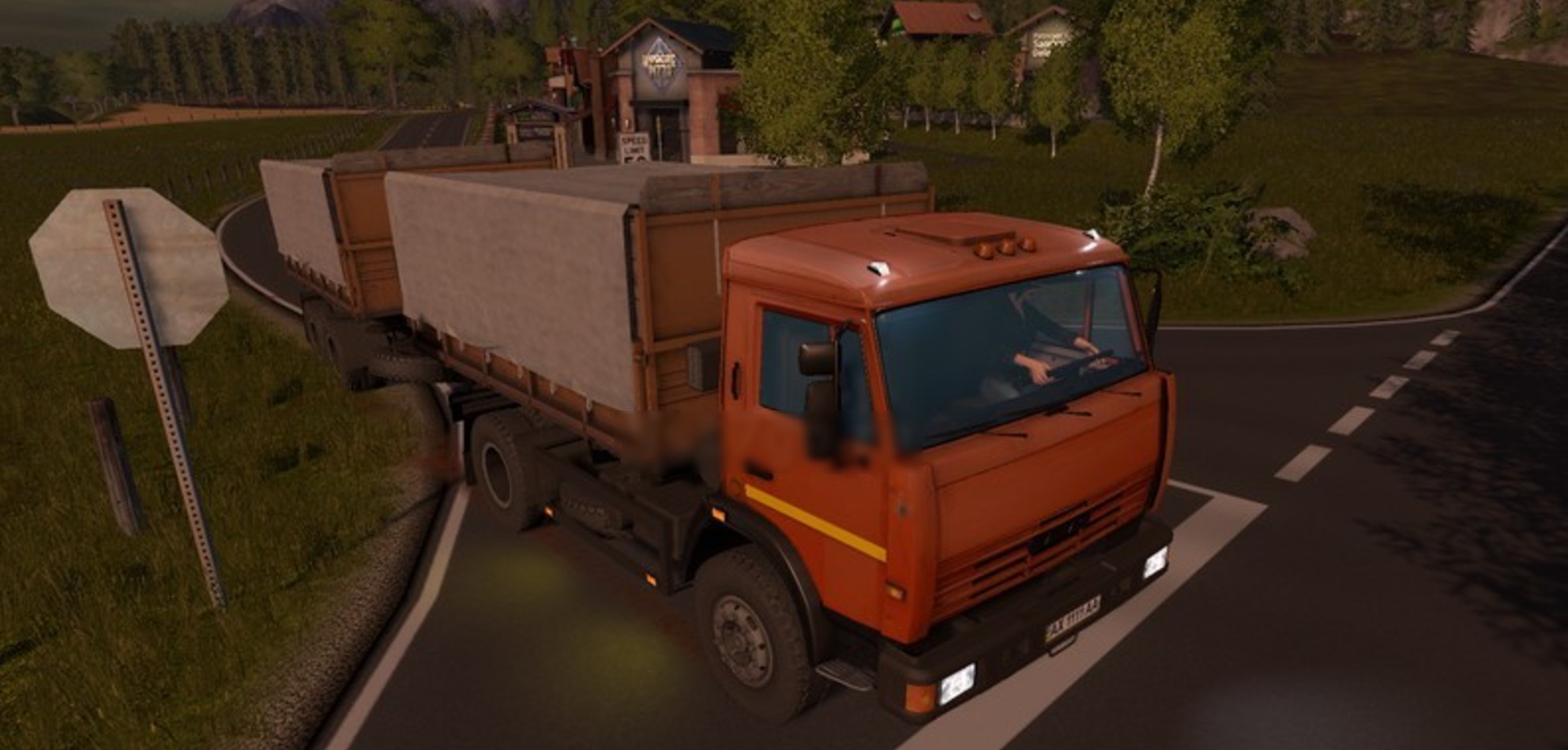 KAMAZ 43255S and trailer LS2017