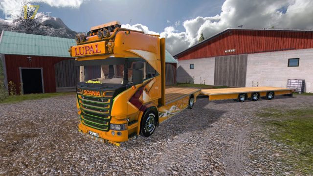 SCANIA LUPAL & TRAILER V 1.0.0.2