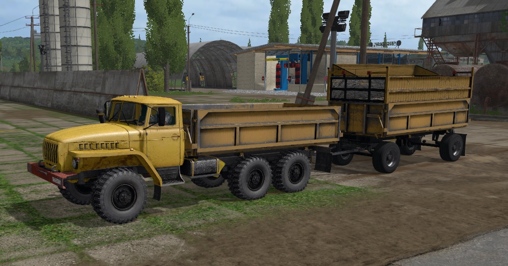 Ural Farmer But 5557 + Agricultural Trailer