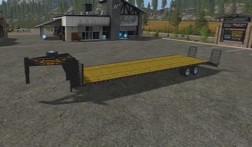 40 FOOR GOOSENECK TRAILER WITH STRAPS V5.0