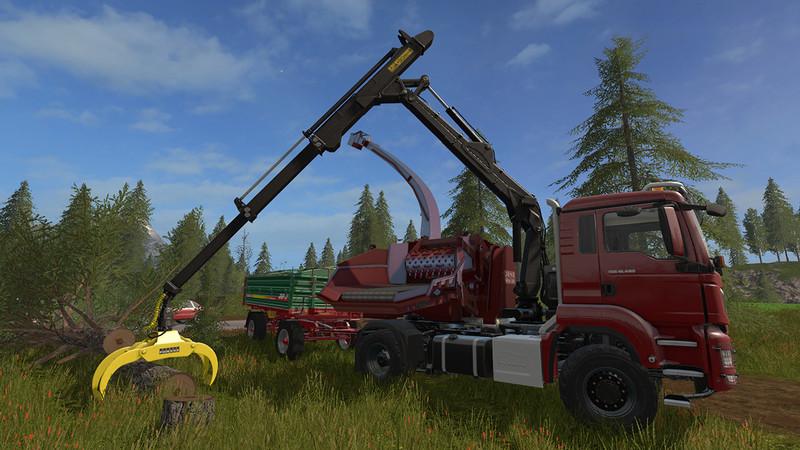 MAN TGS 18.480 with Jenz HEM583 Woodcrusher v1.2