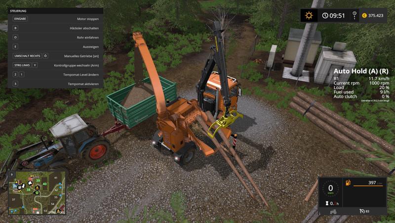 MAN TGS 18.480 WITH JENZ HEM583 WOODCRUSHER V1.3